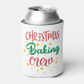 Weihnachtsbacken-Crew Dosenkühler (Kanne Vorderseite)