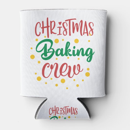 Weihnachtsbacken-Crew Dosenkühler (Vorderseite)
