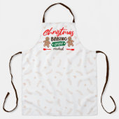 Weihnachtsbacken Crew, Familienmassage Schürze (Vorderseite)