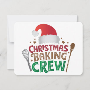 Weihnachtsbacken-Crew Feiertagskarte