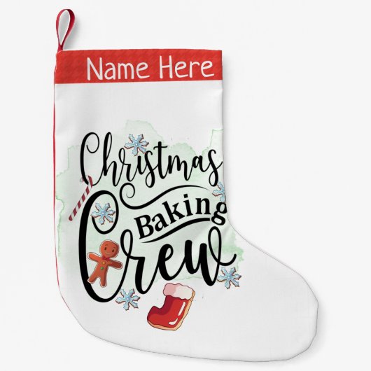 Weihnachtsbacken-Crew Kleiner Weihnachtsstrumpf (Vorderseite)