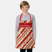 Weihnachtsbacken Crew Lebkuchen Kekse Monogramm Schürze (Getragen)