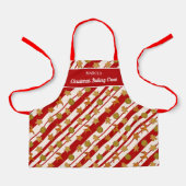 Weihnachtsbacken Crew Lebkuchen Kekse Monogramm Schürze (Vorderseite)