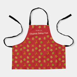 Weihnachtsbacken Crew Lebkuchen Kekse Monogramm Schürze