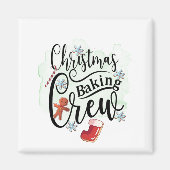 Weihnachtsbacken-Crew Magnet (Vorne)