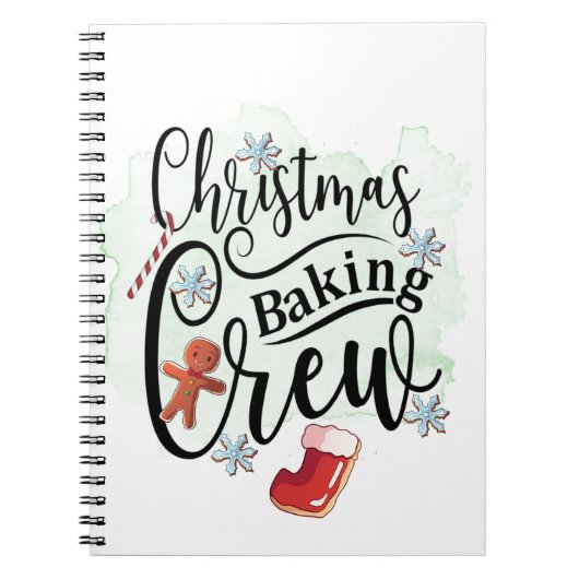 Weihnachtsbacken-Crew Notizblock (Vorderseite)