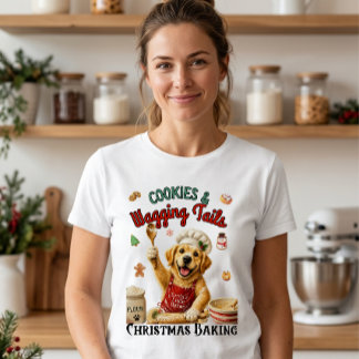 Weihnachtsbacken mit „Santas kleinem Bäcker“ Tri-Blend Shirt