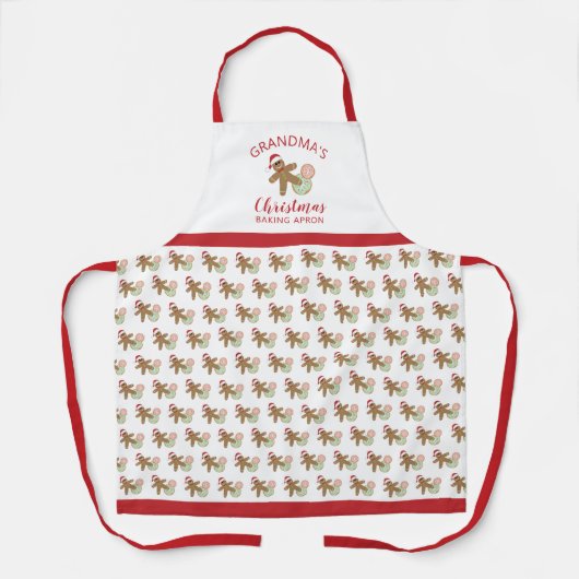 Weihnachtsbacken Schürze Lebkuchen Mann Keks (Vorderseite)