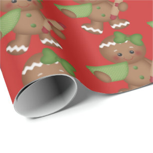 Weihnachtsbackenlebkuchen Geschenkpapier