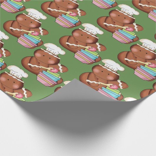 Weihnachtsbackenlebkuchen Geschenkpapier (Ecke)