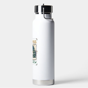 Weihnachtsbäcker-Crew Schneemann Chef Lebkuchen Co Trinkflasche