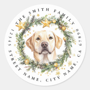 Weihnachtsbäcker Retriever Round Stickers