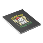 Weihnachtsbäcker-Schneemann-Feiertag Notizblock (angewinkelt)