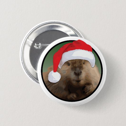 Weihnachtsbäcker - Standard, 2¼ Zoll Round Button (Vorne & Hinten)