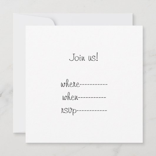 Weihnachtsbäckerchen Einladung (Rückseite)