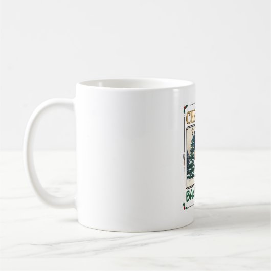Weihnachtsbäckercrew Schneemann Chef Lebkuchen Coo Kaffeetasse (Links)