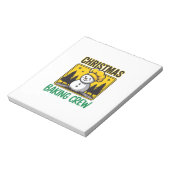 Weihnachtsbäckercrew Schneemann Holiday Design Notizblock (Rotiert)