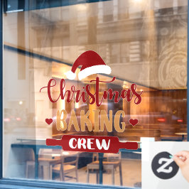 Weihnachtsbäckerei - Crew Fensteraufkleber