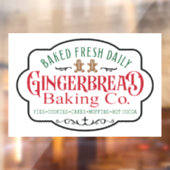 Weihnachtsbäckerei Fensteraufkleber (Blatt 2)