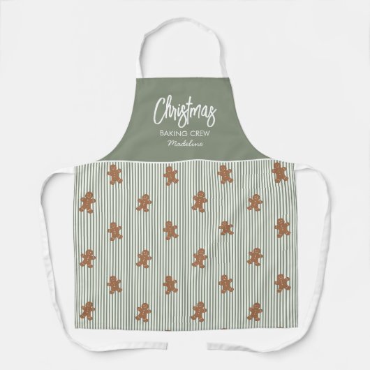 Weihnachtsbäckerei-Gingerbread-Cookie-Schürze Schürze (Vorderseite)