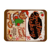 Weihnachtsbäckerei Gingerbret Küche Magnet (Horizontal)