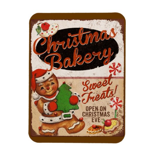 Weihnachtsbäckerei Gingerbret Küche Magnet (Vertikal)