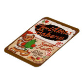 Weihnachtsbäckerei Gingerbret Küche Magnet (Linke Seite)