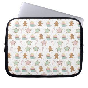 Weihnachtsbäckerei-Muster Laptopschutzhülle