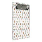 Weihnachtsbäckerei-Muster Mini Klemmbrett (Schrägansicht)