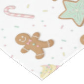 Weihnachtsbäckerei-Muster Tischdecke (Schrägansicht)