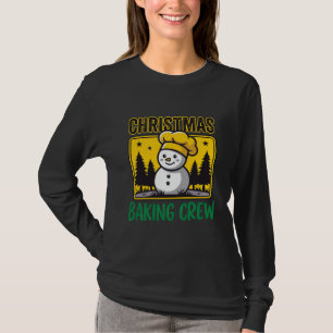 Weihnachtsbäckerei-Schneemann-Feiertagsdesign T-Shirt