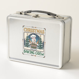 Weihnachtsbäckerei Schneemann Koch Lebkuchen Coo Metall Brotdose