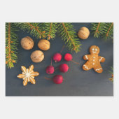 Weihnachtsbäckerei Set Geschenkpapier Set (Vorderseite)
