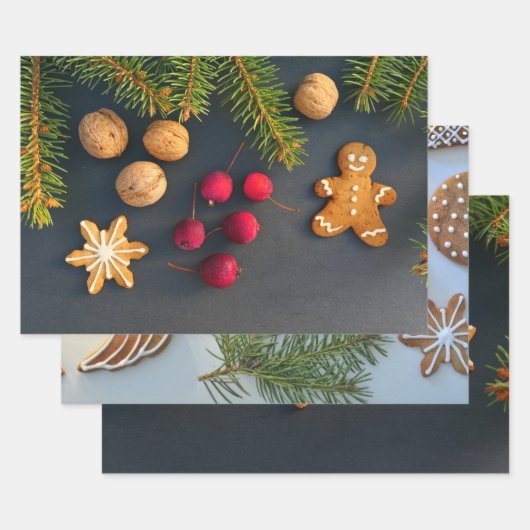 Weihnachtsbäckerei Set Geschenkpapier Set (Set)