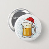 Weihnachtsbäckerei Tasse mit Weihnachtsmannmütze F Button (Vorne & Hinten)
