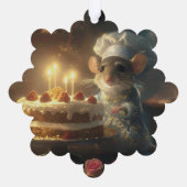 Weihnachtsbäckerei von Fabulous Mice Baker Ornament Karte (Rückseite)