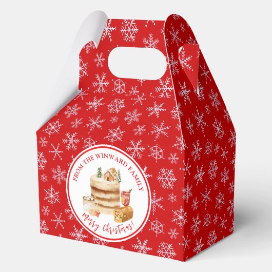 Weihnachtsbäckerei Weihnachtskuchen Geschenkschachtel (Vorderseite)
