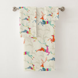 Weihnachtsbäckerin Hübsch Badhandtuch Set