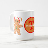 Weihnachtsbäckermädchen hinzufügen kaffeetasse (Vorderseite Links)