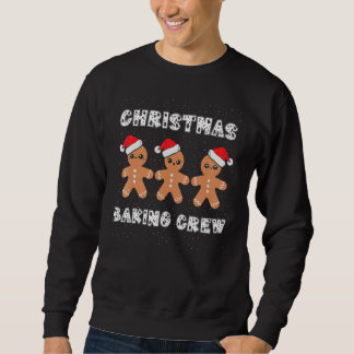 Weihnachtsbäckermannschaft backt Weihnachtsmänner  Sweatshirt