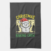 Weihnachtsbäckermannschaft Schneemann Feiertag Geschirrtuch (Vertikal)
