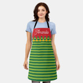 Weihnachtsbäckerschürze mit Elf-Design Schürze (Getragen)
