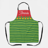 Weihnachtsbäckerschürze mit Elf-Design Schürze (Vorderseite)