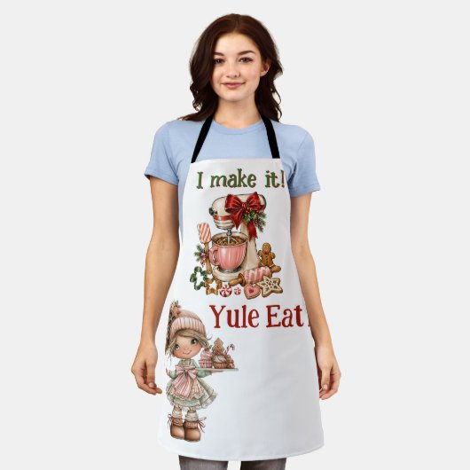 Weihnachtsbäckerschürze schürze (Getragen)