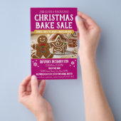 Weihnachtsbäckerverkauf Festlich Feiertage Rosa Ge Flyer (Handgriff)