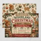 Weihnachtsbäckerverkauf im Waldidyll Einladung (Vorne/Hinten)