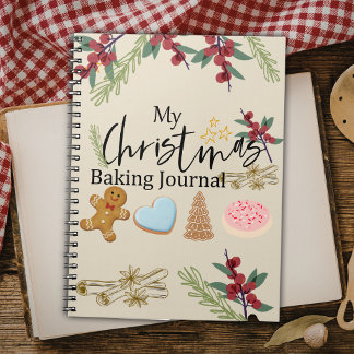 Weihnachtsbackjournal | Feiertagsbackrezept Notizblock