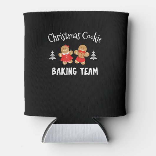 Weihnachtsbackmannschaft | Lebkuchenmann Dosenkühler (Vorderseite)