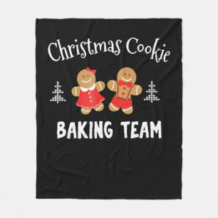 Weihnachtsbackmannschaft Lebkuchenmann Fleecedecke