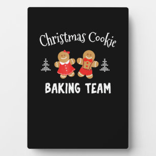 Weihnachtsbackmannschaft   Lebkuchenmann Fotoplatte